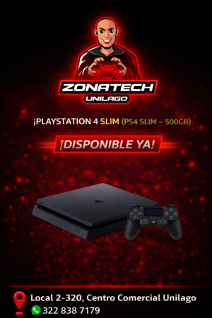 ChatGPT Image 16 mar 2026, 16_15_54 PlayStation 4 Slim (PS4 Slim – 500GB)
